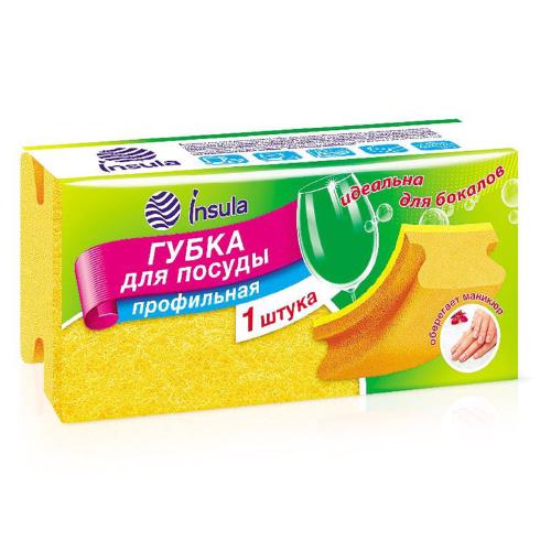 INSULA Губка для посуды Профильная 1 штука