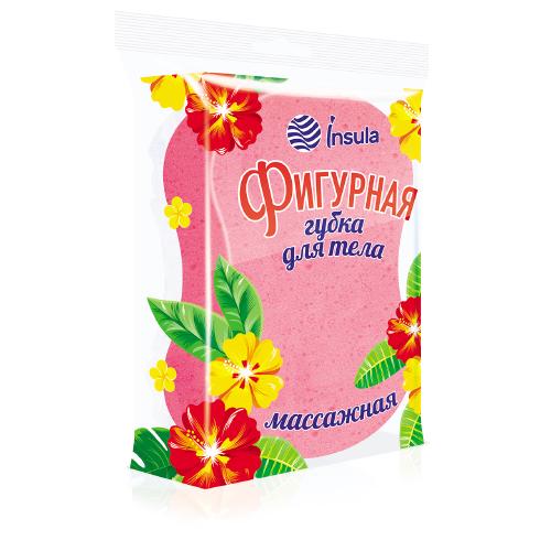 INSULA Губка для тела Фигурная массажная
