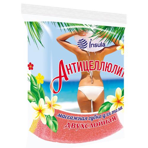 INSULA Губка для тела массажная Антицеллюлит