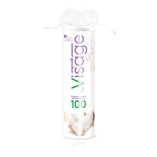 НОВЫЕ ГОРИЗОНТЫ Ватные диски "for Visage" 100 шт