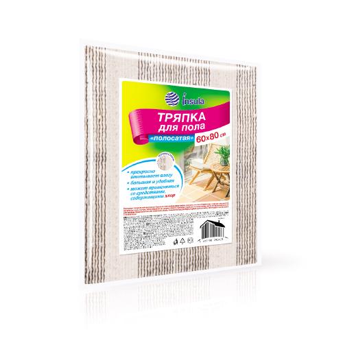 INSULA ТРЯПКА для пола полосатая 60*80 см хлопок