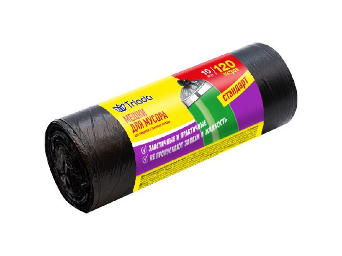TRIADA Мешки для мусора 120 л 10 шт