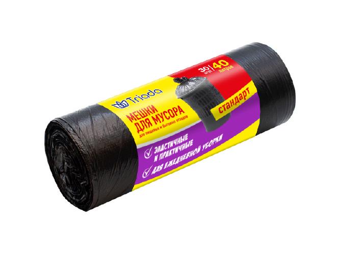 TRIADA Мешки для мусора 40 л 30 шт