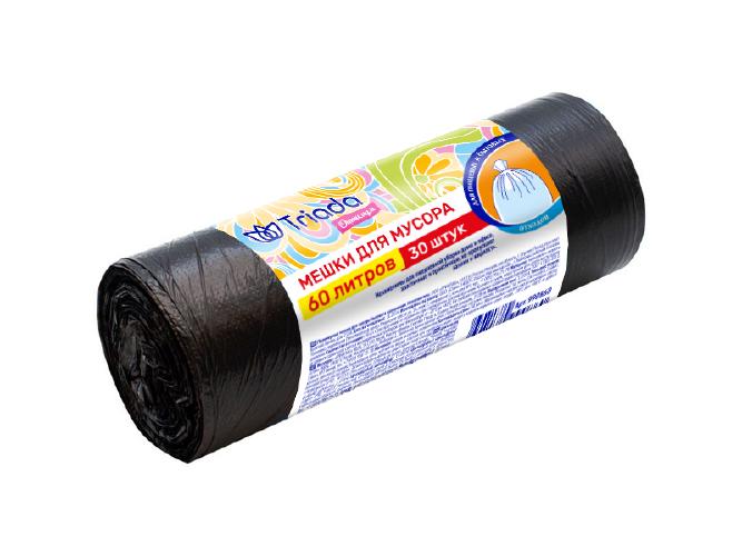 TRIADA Оптимум Мешки для мусора 60 л 30 шт